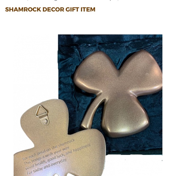 Other - Gold Shamrock Decor Gift Item